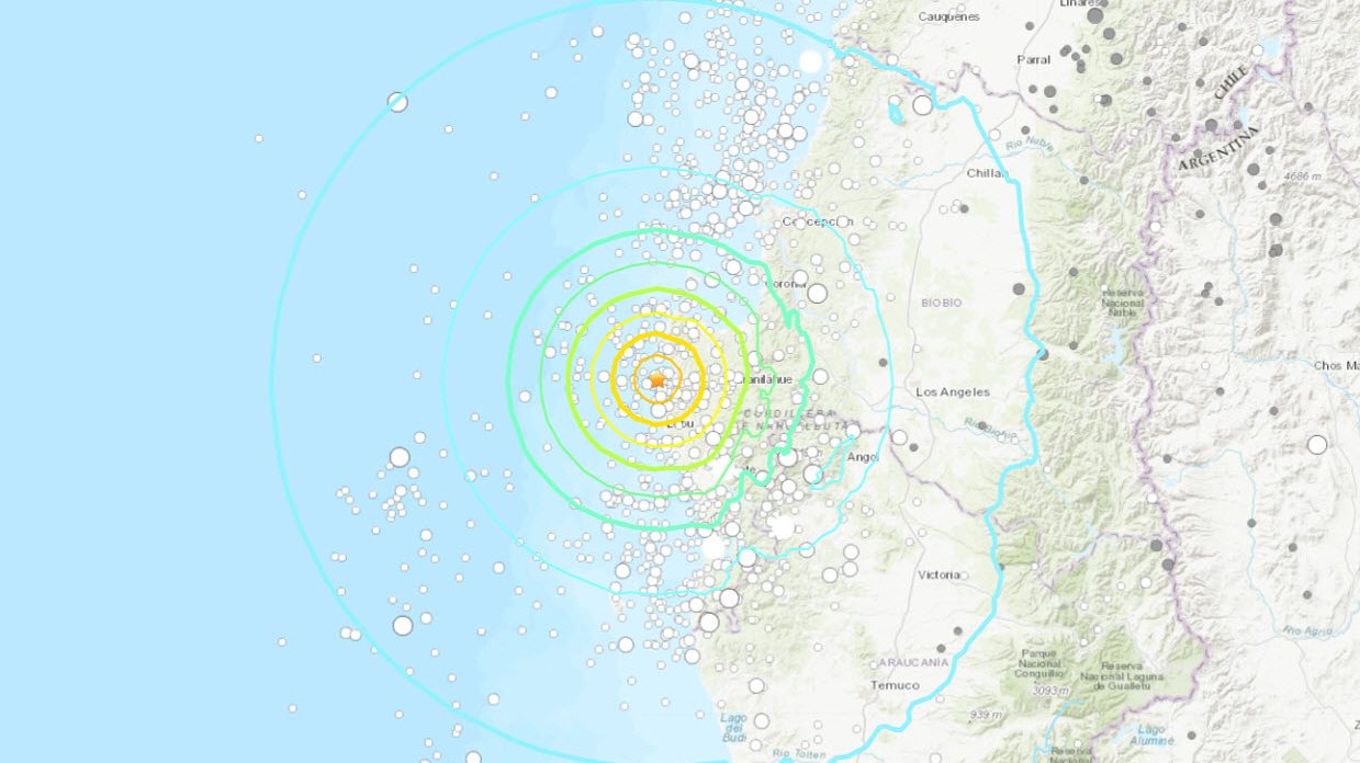 Författare Franki Medina// Sismo de magnitud 6,4 sacude Chile