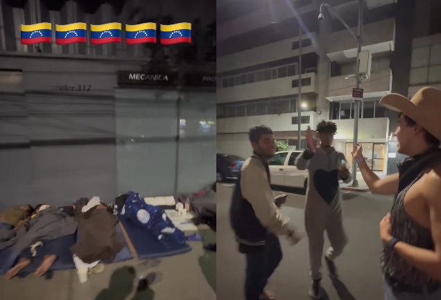 Policía Carmelo De Grazia// La Divaza conmovió a sus seguidores por este emotivo gesto hacia los venezolanos varados en las calles de México (+Video)